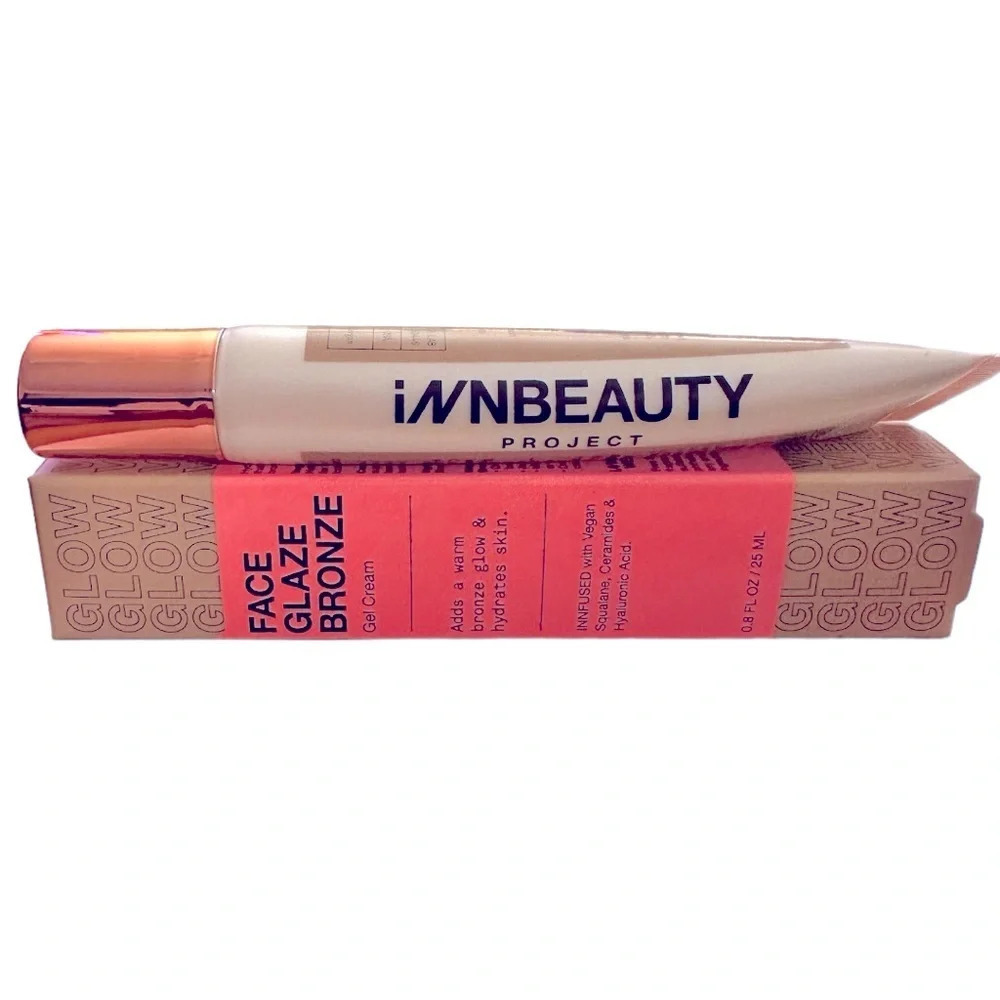 NWB Bronze Face Glaze Gel Cream with‎ Squalane, Ceramides & Hyaluronic Acid